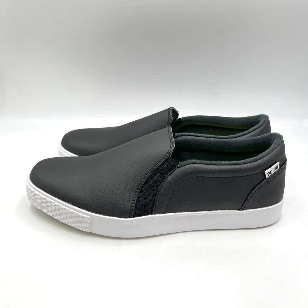 Puma Womens Size 11 Tustin Fusion‎ Black White Spikeless Golf Shoes Sneakers